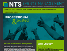 Tablet Screenshot of ntssportstravel.com